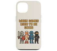 Pixel Knight Ninja Astronauta Robot Retro Gamer Gaming Carcasa para iPhone 13