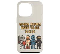 Pixel Knight Ninja Astronauta Robot Retro Gamer Gaming Carcasa para iPhone 13 Pro