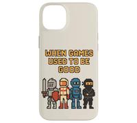 Pixel Knight Ninja Astronauta Robot Retro Gamer Gaming Carcasa para iPhone 14 Plus