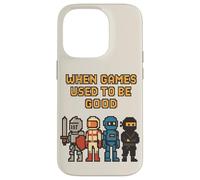 Pixel Knight Ninja Astronauta Robot Retro Gamer Gaming Carcasa para iPhone 14 Pro