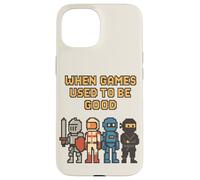 Pixel Knight Ninja Astronauta Robot Retro Gamer Gaming Carcasa para iPhone 15