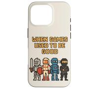 Pixel Knight Ninja Astronauta Robot Retro Gamer Gaming Carcasa para iPhone 16 Pro
