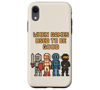 Pixel Knight Ninja Astronauta Robot Retro Gamer Gaming Carcasa para iPhone XR