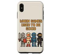 Pixel Knight Ninja Astronauta Robot Retro Gamer Gaming Carcasa para iPhone XS Max
