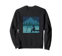 Pixel Lake Pesca Sudadera