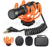 Pixel M80 Video Micrófono de Condensador, Micrófono de Video Tipo Pistola con Cable Alargador de 3m, Micrófono Profesional para Cámara para Video/Cámara Canon EOS/Nikon Digital SLR/Android Móvil