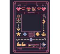 Pixel Quest Notebook: Retro Video Game Style Lined Journal