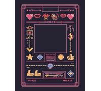 Pixel Quest Notebook: Retro Video Game Style Lined Journal