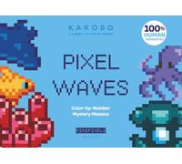 Pixel Waves. Color-by-Number Mystery Mosaics: Summer Themed Activity Puzzle Book. Travel Size. (Mystery Mosaic Color by Number MiniPixel Series)