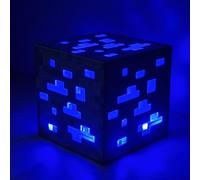 PixelLumens - Lámpara LED para videojuegos, diseño de bloque de energía para dormitorio y configuración de juegos, idea de regalo Geek y fanáticos de los videojuegos (GOLD) (DIAMANTE)