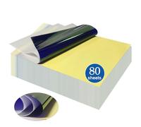 PIXESTT Papel Transfer Tattoo, 80 PCS A4 Papel Calco Se para Ejercicios De Tatuaje, El DiseñO De 4 Capas Puede Copiar Una Variedad De Patrones para La Transferencia De Patrones De Tatuajes.