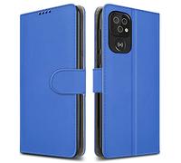PIXFAB Para Doro 8100 Funda de cuero para teléfono, cierre magnético, diseño de libro de protección completa, funda tipo cartera [ranuras para tarjetas] y [soporte] para Doro 8100 - Azul