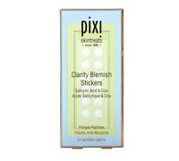 Pixi Beauty Clarity Blemish Stickers | Parches para Granos con Ácido Salicílico, Centella Asiática y Té Verde | Pimple Patches Suaves y Transparentes | 24 Unidades