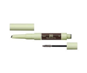 Pixi Beauty Natural Brow Duo | En el Color Deep Brunette | Lápiz de Precisión & Gel Tinteado para Cejas | Moldeador Impermeable de Cejas para Fijación Duradera | Sin Parabenos | 0.2 g / 0.007 oz