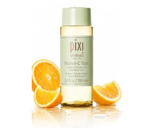 Pixi Beauty Vitamin-C Tonic | Tónico Facial Iluminador y Calmante | Potencia la Luminosidad de la Piel | Enriquecido con Ácido Ferúlico y Vitamina C | Tónico Diario Sin Alcohol | 3.4 fl.oz/100ml