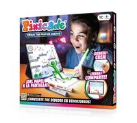 PIXICADE Convierte Tu Dibujo en Videojuego en 30 segundos, Kit Creativo Infantil + App Interactiva, Juego Fácil, Educativo y Divertido, Versión Española