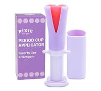 Pixie - Aplicador de copa menstrual - Se inserta como un tampón - Cada mujer ahora puede usar copas menstruales - Perfecto para uñas largas - Propiedades de TPE autodesinfectante - Estuche de viaje