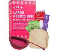 Pixie Disco Menstrual - Sin Metales ni Toxinas - Silicona de Grado Médico 100% - N.º 1 en Suavidad Reutilizable - Inserción/Extracción Tipo Tampón - 12 h - Capacidad 7 Tampones (L)