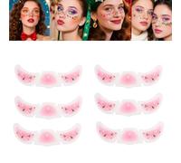 Pixie Dust Festive Christmas Face Stickers, Temporary Metallic Tattoos Stickers Sparkle Makeup Freckles Decoration, Cute Sticker Holiday Party Musical Festival Rave Accessories