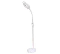 Pixier Lámpara Lupa Led, 16X Lámpara De Pie Soporte De Luz Fría Luz Led Lupa Iluminada Lente De Cristal Óptico Ajustable Para Tatuaje De Injerto Pestañas Belleza, Ayuda De Lect
