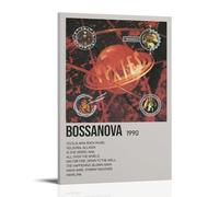 Pixies Bossanova - Póster de lienzo para dormitorio, decoración de pared, pósteres, impresiones artísticas, pintura retro, decoración de pared para el hogar, dormitorio, 50 x 75 cm, estilo marco