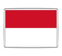 Pixly® Imán para nevera con la bandera de Indonesia, tamaño jumbo, recuerdo del país, regalo novedoso