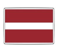 Pixly® Imán para nevera con la bandera de Letonia, tamaño grande, recuerdo de país de Letonia, regalo