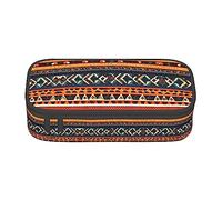 PIXOLE Caja de lápices con estampado de bandera estadounidense, estuche para lápices, estuche de papelería para escuela, oficina, estuche para lápices para adultos, Patrones nacionales afric, Talla única, Organizador de bolsas