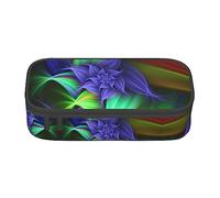 PIXOLE Caja de lápices con estampado de serpiente 3D, estuche para lápices, estuche de papelería para escuela, oficina, estuche para lápices para adultos, Abstracto Floral, Talla única, Organizador de bolsas