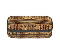 PIXOLE Caja de lápices con impresión de pirámide egipcia en el desierto, estuche para lápices, estuche de papelería para escuela, oficina, estuche para lápices para adultos, Jeroglíficos de Egipto, Talla única, Organizador de bolsas