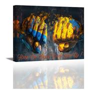 PIY PAINTING Cuadro En Lienzo, Cuadros De Pared Amarillos, Pintura En Lienzo Inspiradora, Lienzo Puño, Impresiones De Lienzo Para Dormitorio Salón Oficina Aula Decoración, 30x40 Cm, Marco Interior