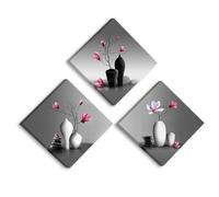 Piy Painting Lienzo de orquídeas, impresiones artísticas sobre lienzo, moderno arte de pared, flor foto 3 x 30 x 30 cm para sala de estar