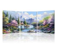 Piy Painting Set De 3 Impresiones sobre lienzo Paisajes Naturales Cuadros Decoracion Salon Modernos Montañas Cuadros Decorativos Imagen Impresión Pintura con Marco Dormitorios Cuarto De Baño 30×40cm