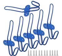 PIYYQNY Gancho Sombrero 6 Piezas Perchero Para Habitación De Niños Gancho Colorido Detrás De La Puerta Perchero Montado En La Pared Para Colgar Toallas Abrigos Carteras Azul(135mm)