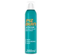 PIZ BUIN After Sun Spray Corporal con Ácido Hialurónico y Glicerina (1x200 ml), hidratante corporal con efecto calmante y refrescante, bruma corporal para después del sol con 48h hidratación