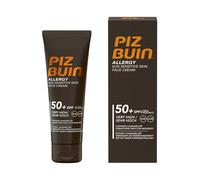 Piz Buin Crema Facial SPF 50 de Protección Alta (50 ml), protector solar facial hidratante con filtros UVA/UVB, crema solar facial con triple resistencia, para todo tipo de piel