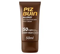 Piz Buin Crema Facial SPF 50 de Protección Alta (50 ml), protector solar facial hidratante con filtros UVA/UVB, crema solar facial con triple resistencia, para todo tipo de piel
