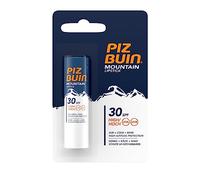 Piz Buin Mountain Lipstick 30 SPF (1 x 4,9 g), bálsamo labial con manteca de cacao, protector labial con filtros solares UVA/UVB, protector solar de labios para montaña