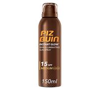 Piz Buin, Protección Solar, Instant Glow Piel Luminosa Spray Solar Iluminador SPF 15 - Protección media, Bote 150 ml
