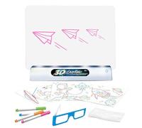 Pizarra 3D - Bloque de pintura reutilizable luminoso, herramienta de dibujo y escritura fluorescente, pizarra artística interactiva educativa, dispositivo para actividades de aprendizaje