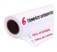 Pizarra Adhesiva Blanca Profesional - Rollo Autoadhesivo de Vinilo para Colegios, Oficinas, Hogares, Cocina - Lámina (200 x 122 cm)