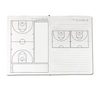 Pizarra Baloncesto Entrenador con Cuaderno de 180 Páginas, Baloncesto Tablero Táctico y Duradero, Material de Tapa en Cuero Cambiante de Color