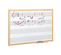 Pizarra Blanca con 4 Pentagramas 100 x 150 cm.