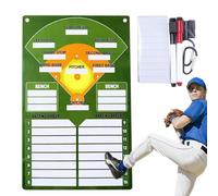Pizarra Blanca De Béisbol - Pizarra De Posición De Béisbol Borrable | Portapapeles De Softbol De Doble Cara, Guía De Enseñanza Magnética, Para Entrenamiento De Dugout, Entrenamiento, Equipo Deportivo,