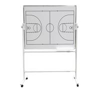 Pizarra blanca de doble cara con ruedas para entrenadores, pizarra de borrado en seco con marcadores magnéticos y borrador, ideal para baloncesto, fútbol y voleibol