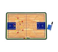 Pizarra blanca de entrenador de baloncesto, portapapeles de baloncesto para entrenadores, doble cara, con bolsa de almacenamiento, para competición o clases escolares (tamaño mediano)