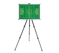 Pizarra blanca de fútbol para entrenadores, pizarra magnética para fútbol, diseño de doble cara, fácil de escribir y limpiar, con trípode y funda de transporte (1)