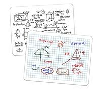 Pizarra blanca gráfica XY de borrado en seco, 9 x 12 pulgadas, cuadrícula de coordenadas de aprendizaje interactivo de doble cara