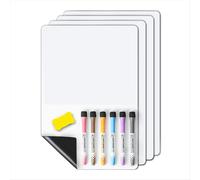 Pizarra blanca magnética de borrado en seco - Pizarra blanca pequeña con imán para nevera o pared