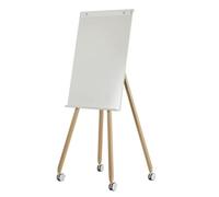 Pizarra blanca magnética móvil, tablero de escritura de borrado en seco for enseñanza de entrenamiento de reuniones de oficina, caballete de pizarra blanca rodante de doble cara(A)